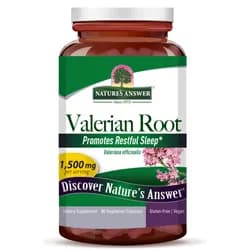 Nature's Answer Valerian Root, Kozlík lékařský, 1500 mg, 90 kapslí