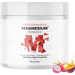 Performance Magnesium® Powder, hořčík bisglycinát v prášku, 90 dávek, 550 g Příchuť: Tropické ovoce