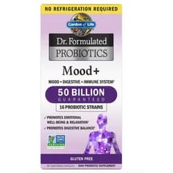 Dr. Formulated Probiotics Mood+, probiotika, 50 miliard, 60 rostlinných kapslí