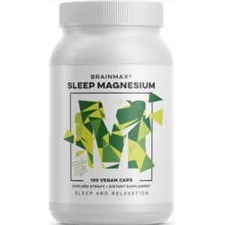 BrainMax Sleep Magnesium®, 320 mg, 100 rostlinných kapslí (Hořčík, GABA, L-theanin, Vitamín B6, šťáva z višně)