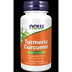 NOW Turmeric Curcumin, kurkumin standardizovaný extrakt, 60 rostlinných kapslí