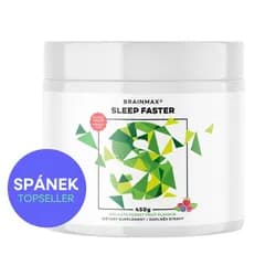 BrainMax Sleep Faster®, GABA UPGRADE! 450 g Příchuť: Přírodní