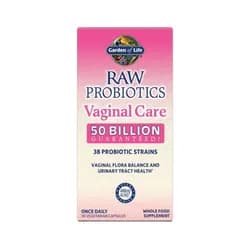 Raw Probiotics vaginal care (probiotika pro ženy, vaginální péče), 50 mld. CFU, 38 kmenů, 30 rostlinných kapslí