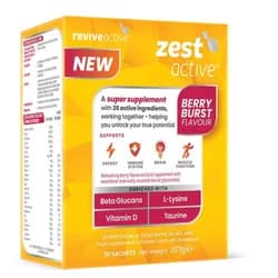 Revive Active Zest Active, podpora imunity a energie, lesní plody, 30 sáčků