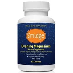 Smidge Evening Magnesium, hořčík bisglycinát, 60 rostlinných kapslí