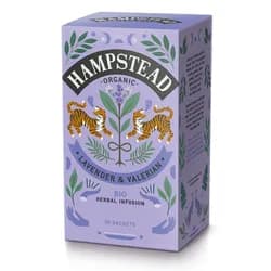 Hampstead Tea London BIO bylinný čaj s levandulí a kozlíkem, 20 ks