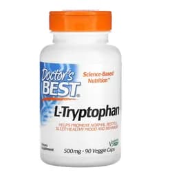 Doctor’s Best L-Tryptofan with TryptoPure, 500 mg, 90 rostlinných kapslí