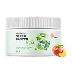 BrainMax KIDS Sleep Faster, Broskev, 120 g