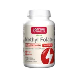 Jarrow Methyl Folate (Aktivní forma kyseliny listové), 1000mcg, 100 rostlinných kapslí