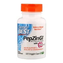 Doctor’s Best PepZin GI, Zinc-L-Carnosine Complex, zinek-L-karnosin, 120 rostlinných kapslí