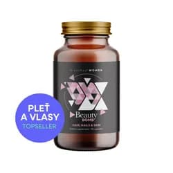 BrainMax Women Beauty Bomb®, vlasy, nehty, pleť,  90 rostlinných kapslí