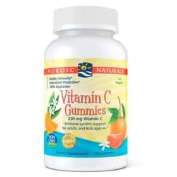 Nordic Naturals Vitamin C Gummies (mandarinka), 250 mg, 120 gumových bonbónů
