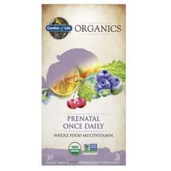 Garden of Life Prenatal Once Daily,  Multivitamin pro těhotné ženy, 30 rostlinných tablet