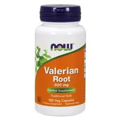 NOW Valerian Root (kozlík lékařský), 500 mg, 100 rostlinných kapslí