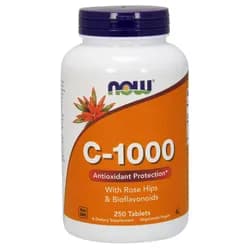NOW Vitamin C-1000 s bioflavonoidy a šípkem, 250 tablet
