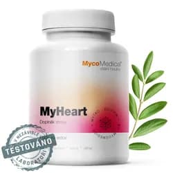 MycoMedica MyHeart, podpora cévní soustavy, 90 rostlinných kapslí