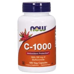 NOW Vitamin C-1000 s bioflavonoidy, 100 rostlinných kapslí